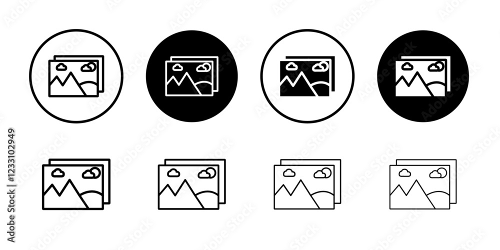 Gallery icon Outline thin set pack series Gallery icon Outline thin set pack series