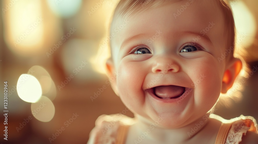 portrait of a smiling baby with blurred background portrait of a smiling baby with blurred background