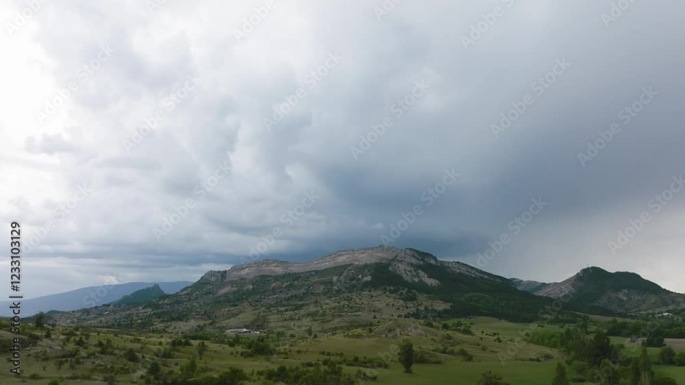 Saint Geniez, France, vue de drone Saint Geniez, France, vue de drone