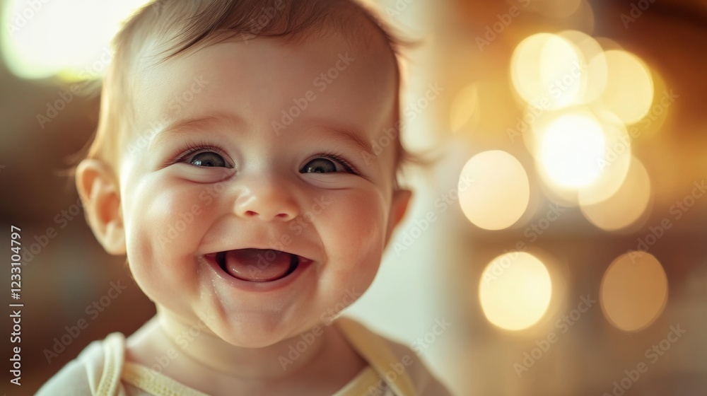 portrait of a smiling baby with blurred background portrait of a smiling baby with blurred background