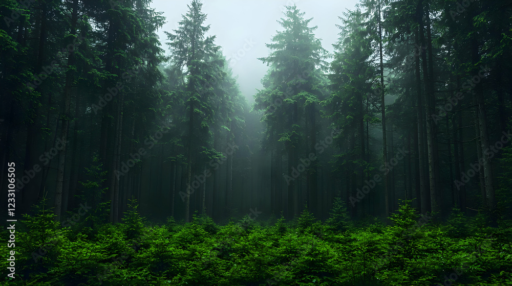 Misty forest path, trees, nature, landscape, background, serenity, wallpaper Misty forest path, trees, nature, landscape, background, serenity, wallpaper