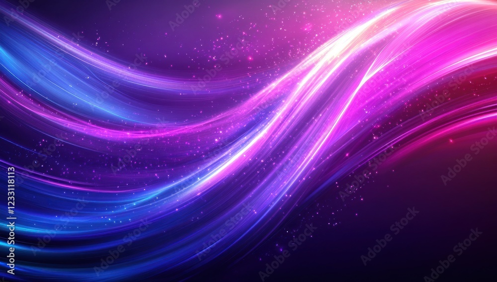 Abstract Purple and Blue Light Waves, Glowing Energy, Cosmic Flow, Vibrant Colors, Digital Art, Dynamic Design, Neon Sparkle, Futuristic Background Abstract Purple and Blue Light Waves, Glowing Energy, Cosmic Flow, Vibrant Colors, Digital Art, Dynamic Design, Neon Sparkle, Futuristic Background