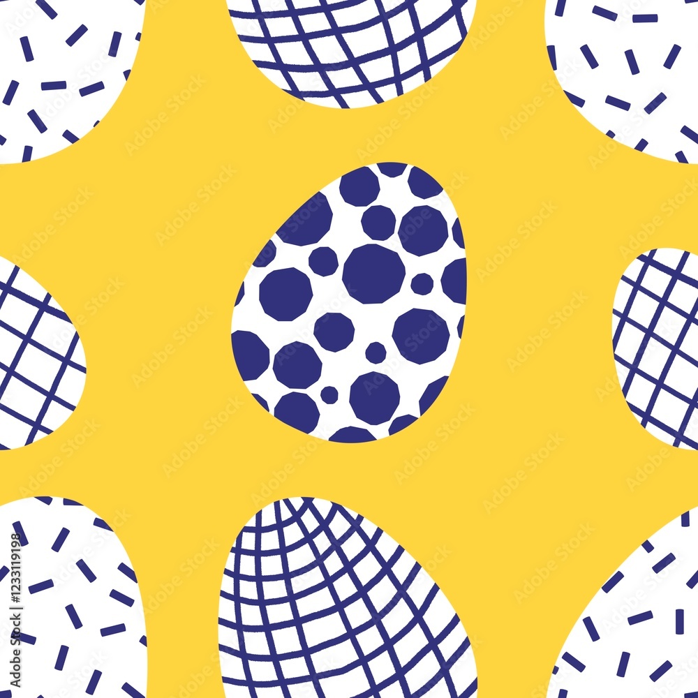 Easter seamless pattern with eggs for wallpaper and fabrics and textiles Easter seamless pattern with eggs for wallpaper and fabrics and textiles