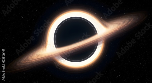 Accretion Disk Surrounding A Supermassive Black Hole photo