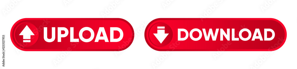 upload and download web button upload and download web button