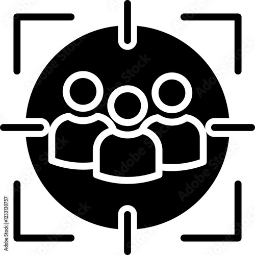 Audience glyph icon