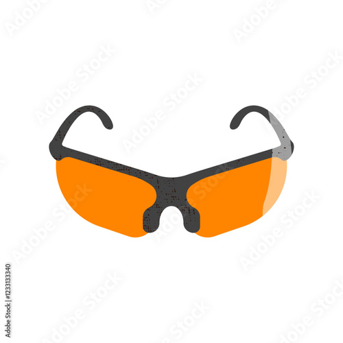 Goggles illustration. Protection for the eyes.