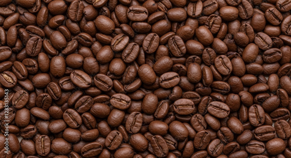 A close-up view of various coffee beans arranged on a textured surface, showcasing their rich colors and natural sheen A close-up view of various coffee beans arranged on a textured surface, showcasing their rich colors and natural sheen