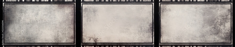 Retro Film Strip with Distressed Black Border and Grainy Details for Classic Vintage Designs Retro Film Strip with Distressed Black Border and Grainy Details for Classic Vintage Designs