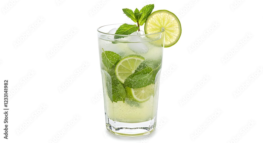 Refreshing Mojito Cocktail with Lime and Mint Refreshing Mojito Cocktail with Lime and Mint
