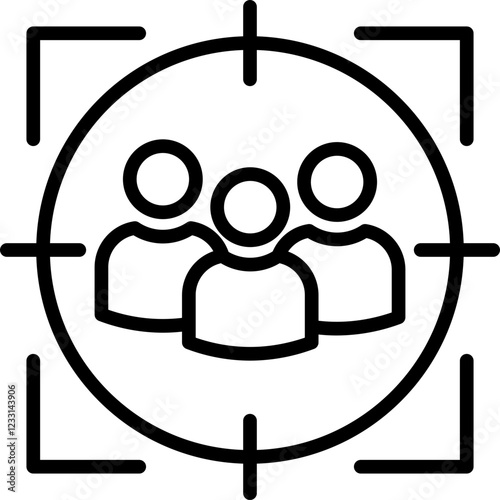 Audience line icon