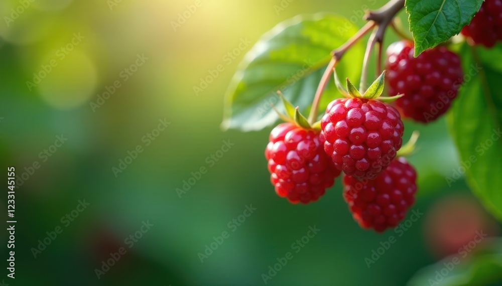 Multiple berries falling in slow motion, soft focus, vibrant, gravity Multiple berries falling in slow motion, soft focus, vibrant, gravity