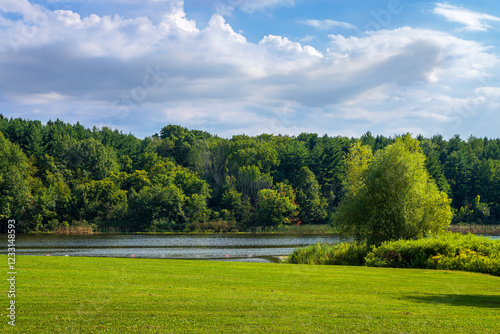 Hamilton Christie Lake Park during the summer, Ontario, Canada photo