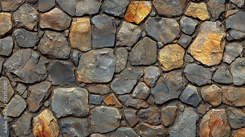 Rustic stone wall texture, outdoor backdrop, building material