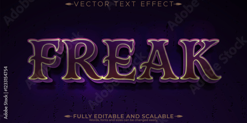 Monster editable text effect, editable horror and scary text style
