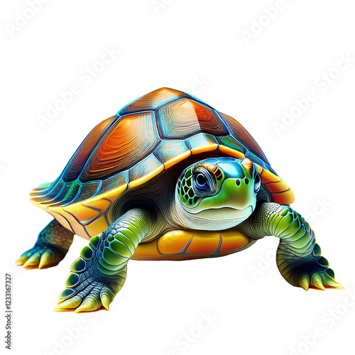 Obraz na płótnie turtle isolated on white background cutout w salonie