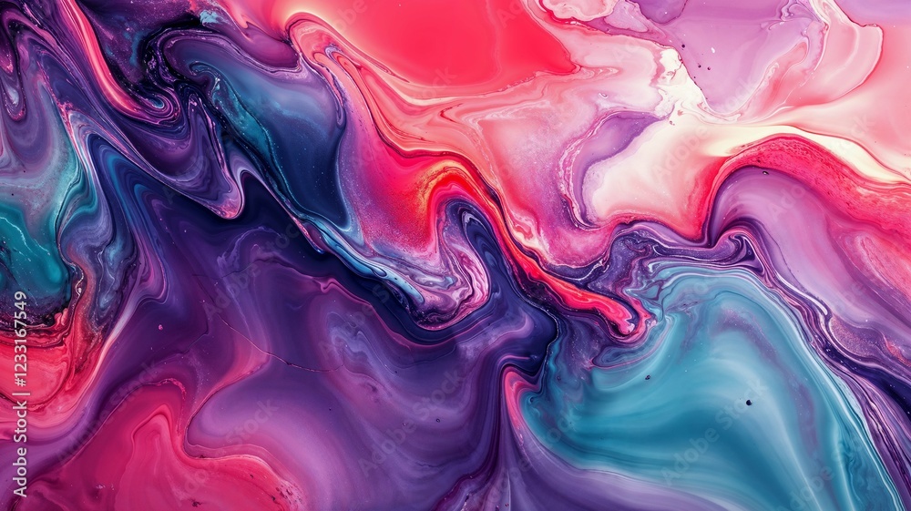 Fototapeta premium Luxury Fluid Art: Premium Abstract Marble Paint Background