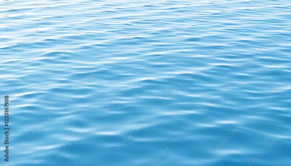 Gentle Waves On Calm Blue Water Surface Gentle Waves On Calm Blue Water Surface