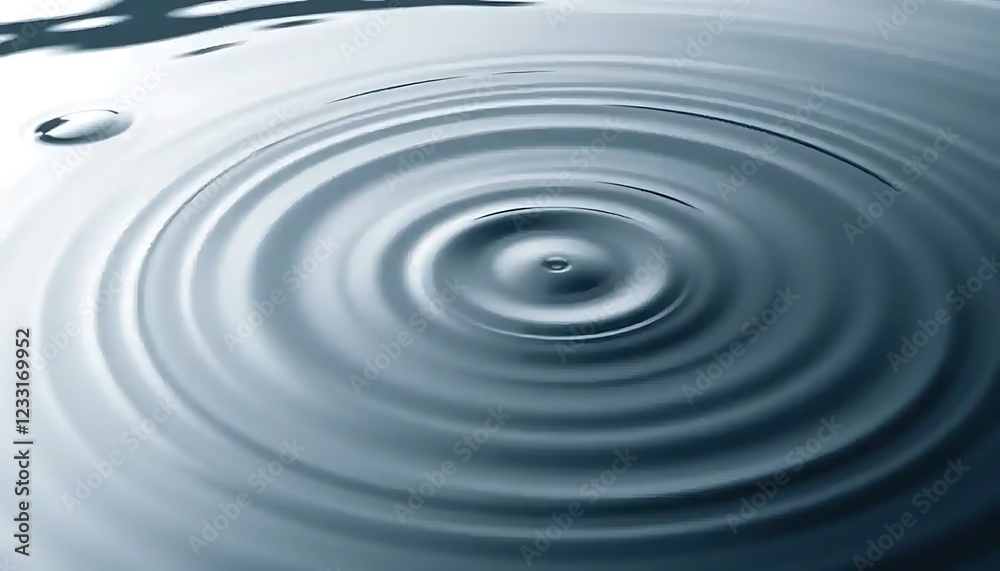 Water Ripples Expanding Concentrically From A Central Point Water Ripples Expanding Concentrically From A Central Point