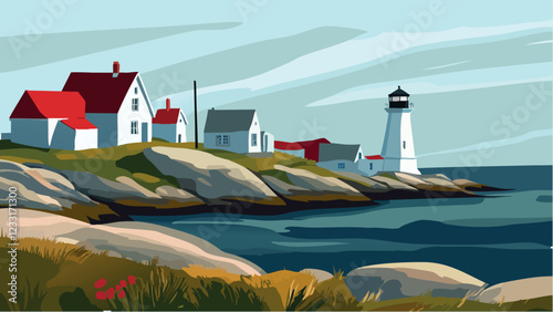 Tranquil Waters of Peggy's Cove.eps