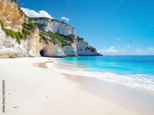 The sun, sand, and sea: paradise on earth.	
