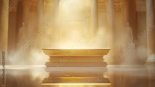 As documented in the Bible, the golden altar, possessing spiritual relevance, was placed in the ancient temple. It was made of wood and encased in gold, residing within the Holy of Holies