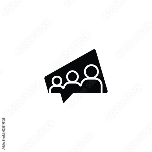 community and play button, white background, editable