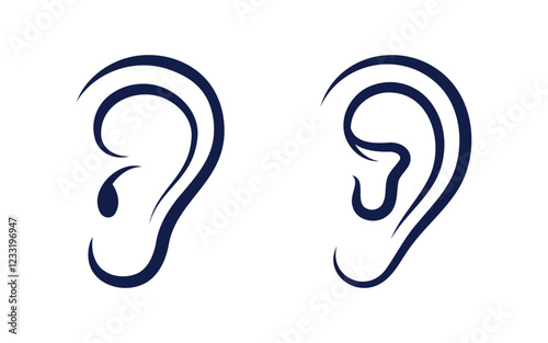 Hearing Healthy illustration Template vector icon design