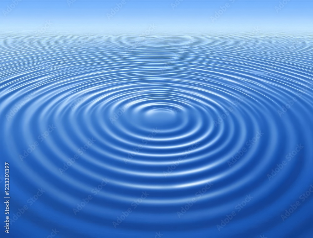 The tranquility of a blue water surface with soft waves. The tranquility of a blue water surface with soft waves.