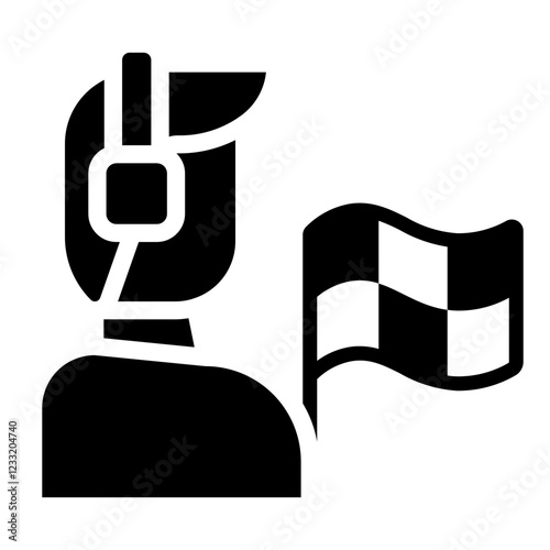flagman Solid icon