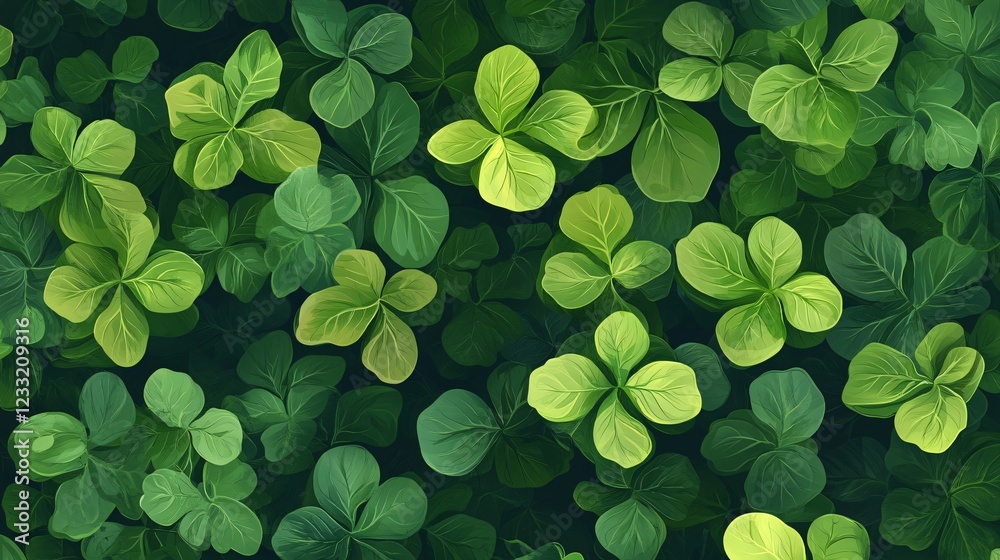 Lush Green Foliage Vector Illustration for Natural Designs Lush Green Foliage Vector Illustration for Natural Designs