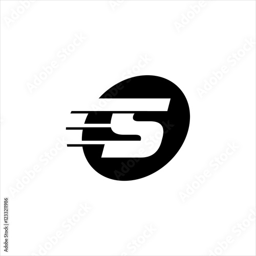 S letter logo icon vector