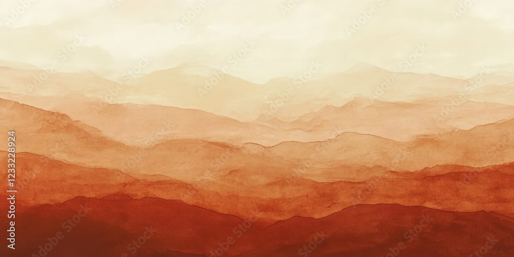 Naklejka premium Warm terracotta and beige gradient with natural, earthy transitions.