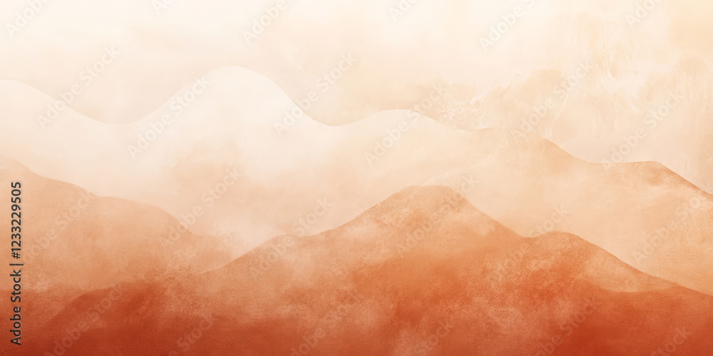 Fototapeta premium Warm terracotta and beige gradient with natural, earthy transitions.