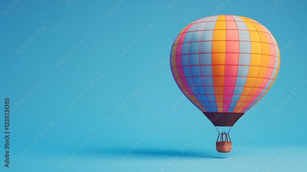 Obraz premium hot air balloon on blue sky