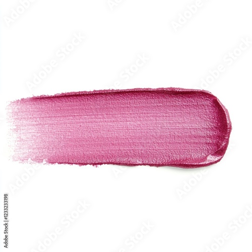 Pink lipstick swatch, makeup texture, beauty product, white background, cosmetic sample