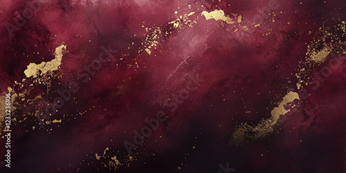 Rich burgundy gradient background with soft transitions into gold tones, creating a regal and refined effect. photo