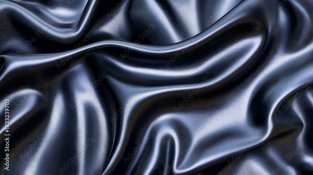 Obraz premium Dark Grey Draped Fabric Showing Smooth Texture