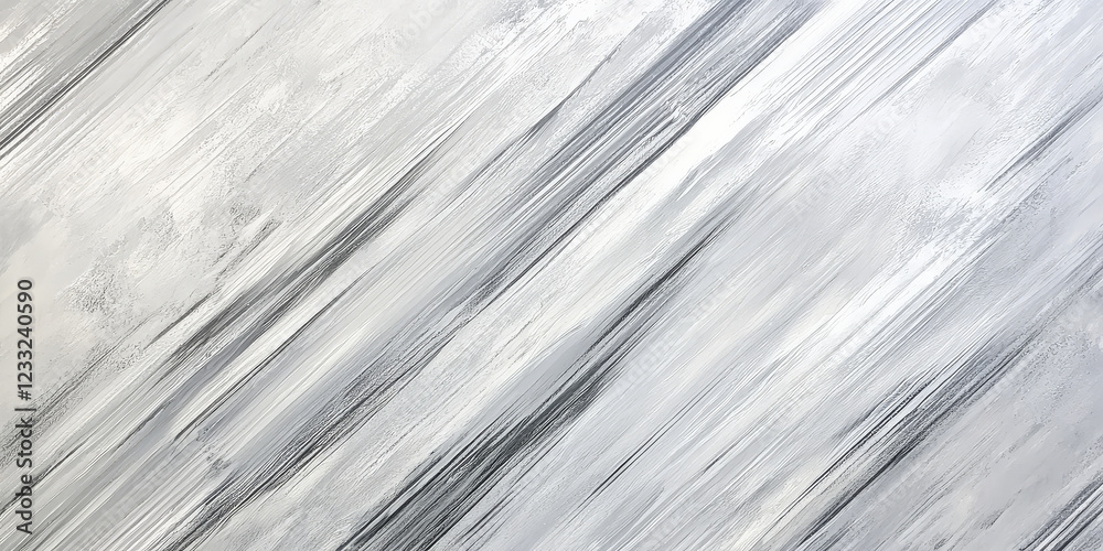 Fototapeta premium Brushed silver metallic texture with diagonal light streaks for a clean, modern aesthetic.