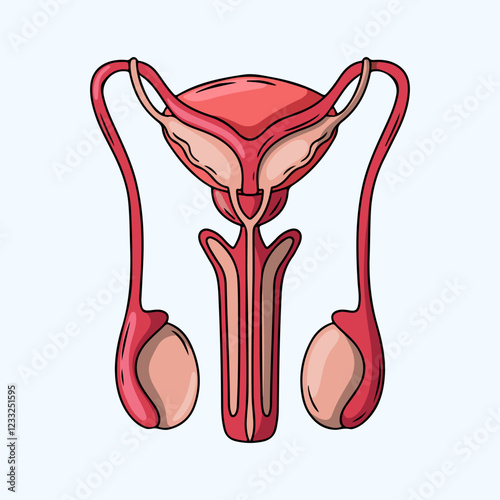 Anatomy of a Healthy Male Reproductive System photo