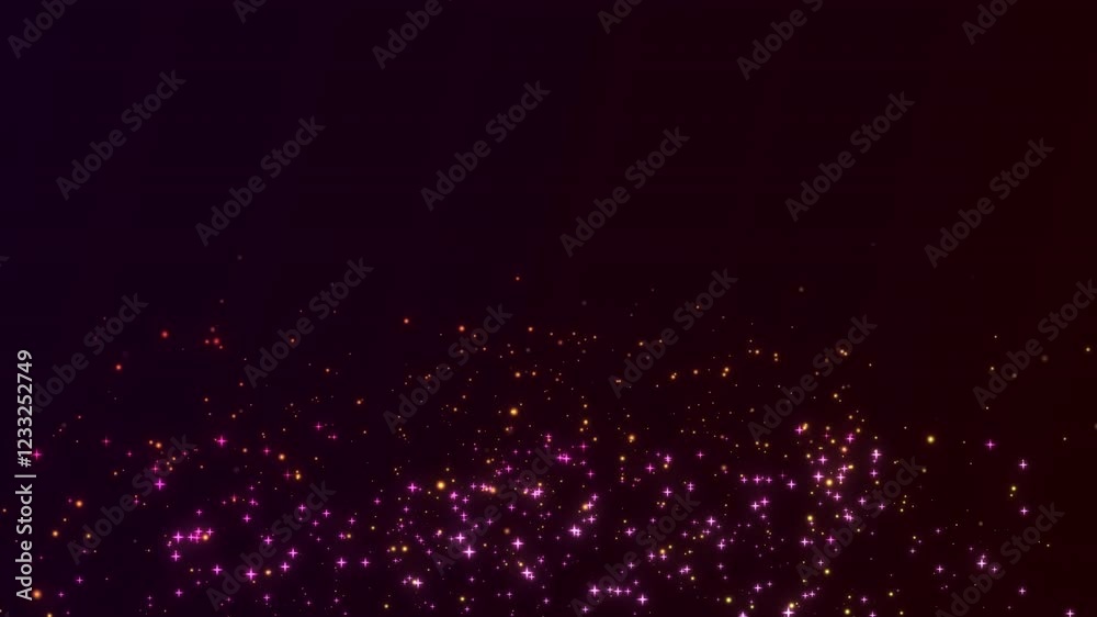 Stars, blur, particles, 4K, black background, glow, gradient, special effects, fantasy, animation, background, particles, material, nature, motion, simple, pattern, effect, space, light, flow, pink, y