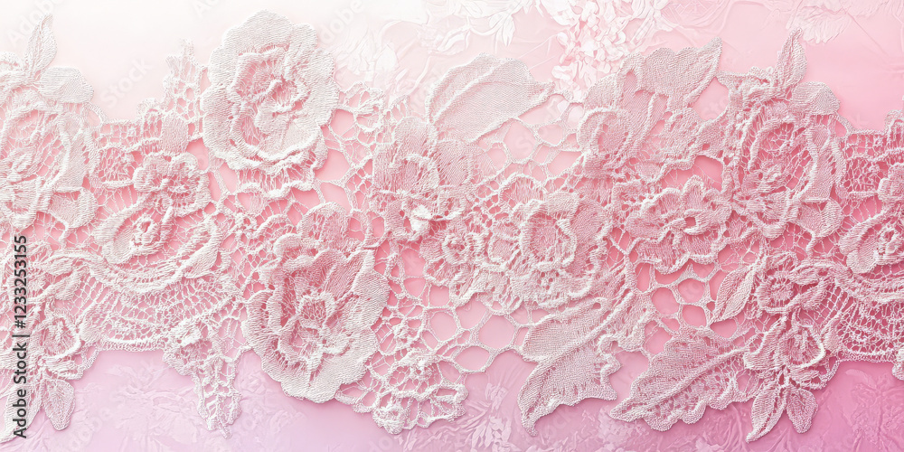 Fototapeta premium Elegant rose pink background with delicate lace-like texture and soft gradient transitions for a romantic atmosphere.