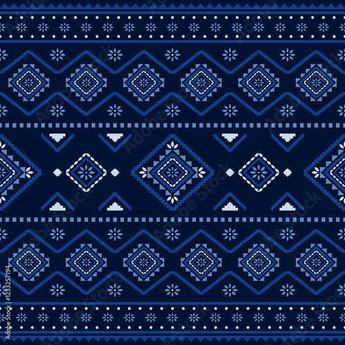 Southwest Aztec geometric Native American Mexican Navajo tribal ethnic boho indian texture ornament seamless pattern fabric colorful design vector for woven textile printing blanket rug carpet fashion
