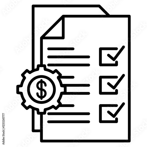 management icon element for design