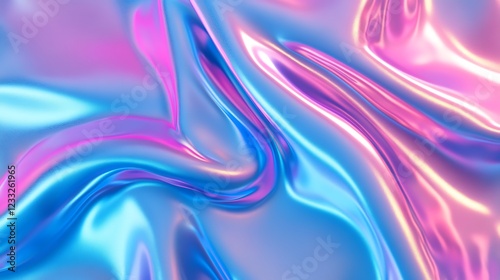 Wallpaper Mural Abstract iridescent fabric flowing in pastel colors Torontodigital.ca