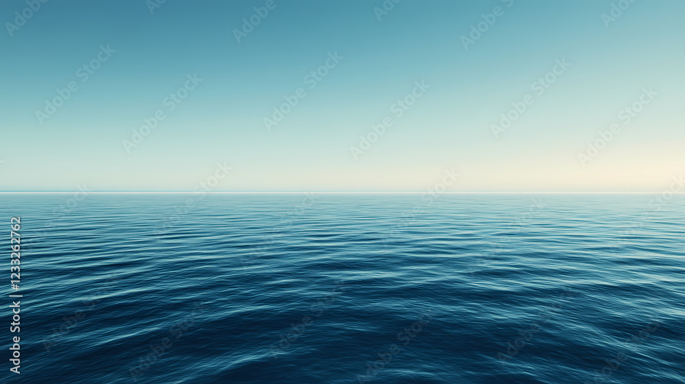 custom made wallpaper toronto digitalThe ocean is calm and peaceful, with no visible land in the distance. Ocean Horizon. Illustration