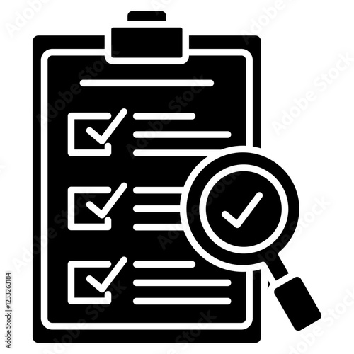 evaluation icon element for design