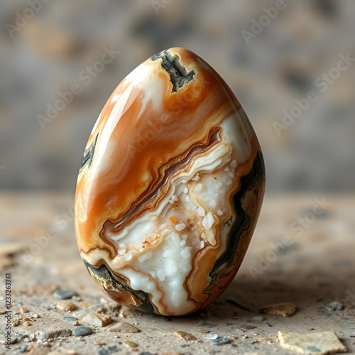 Sardonyx stone , photo