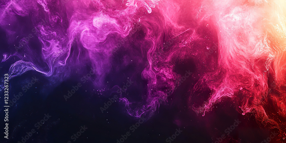 Cosmic nebula in pink and purple tones with a light effect and spatial depth. Generated with AI. Cosmic nebula in pink and purple tones with a light effect and spatial depth. Generated with AI.