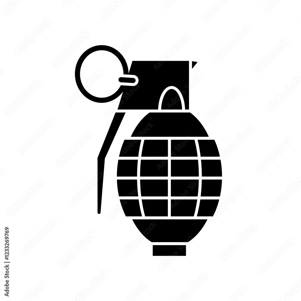 Fototapeta premium Grenade icon design template